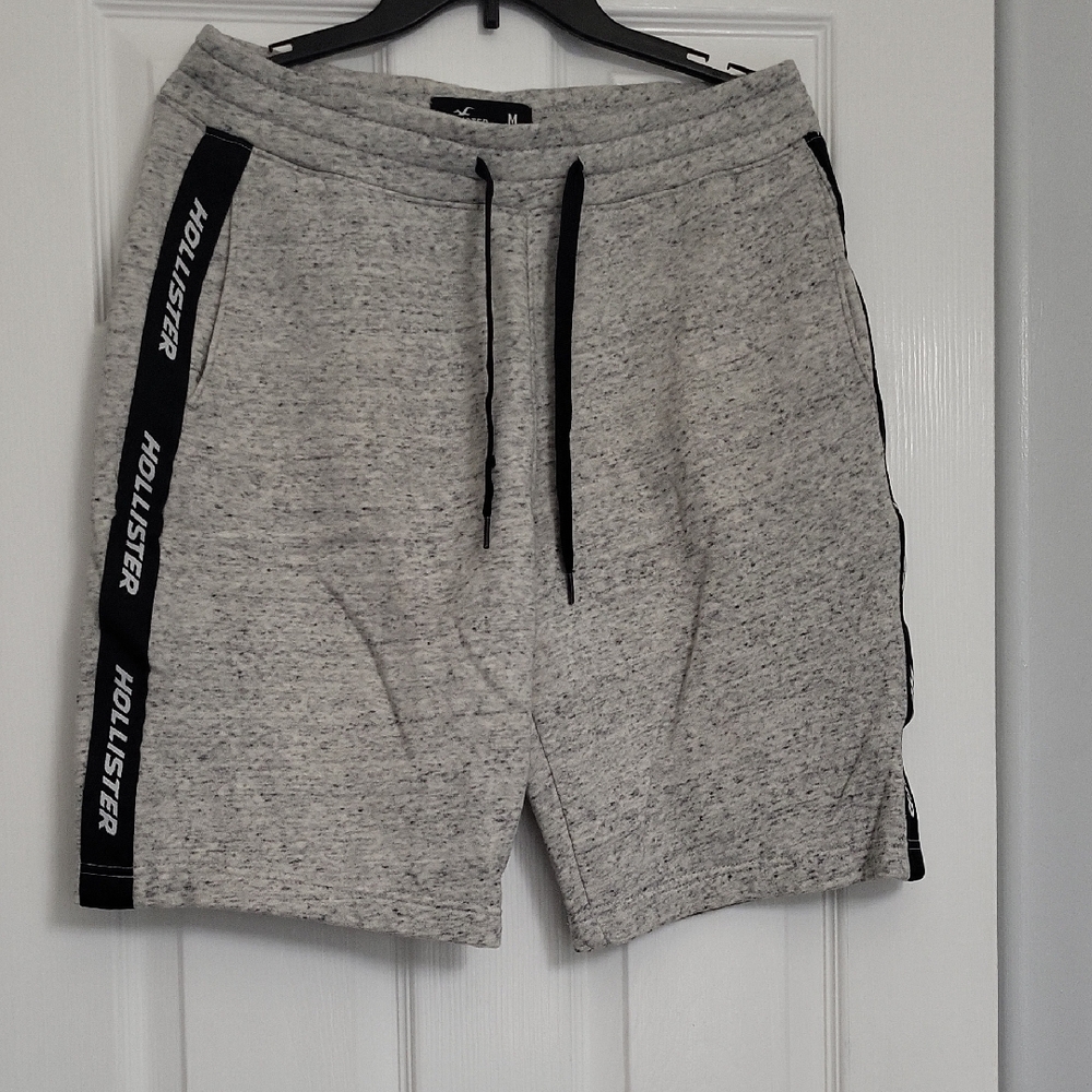 Hollister Athletic Gray Shorts with Black Accents